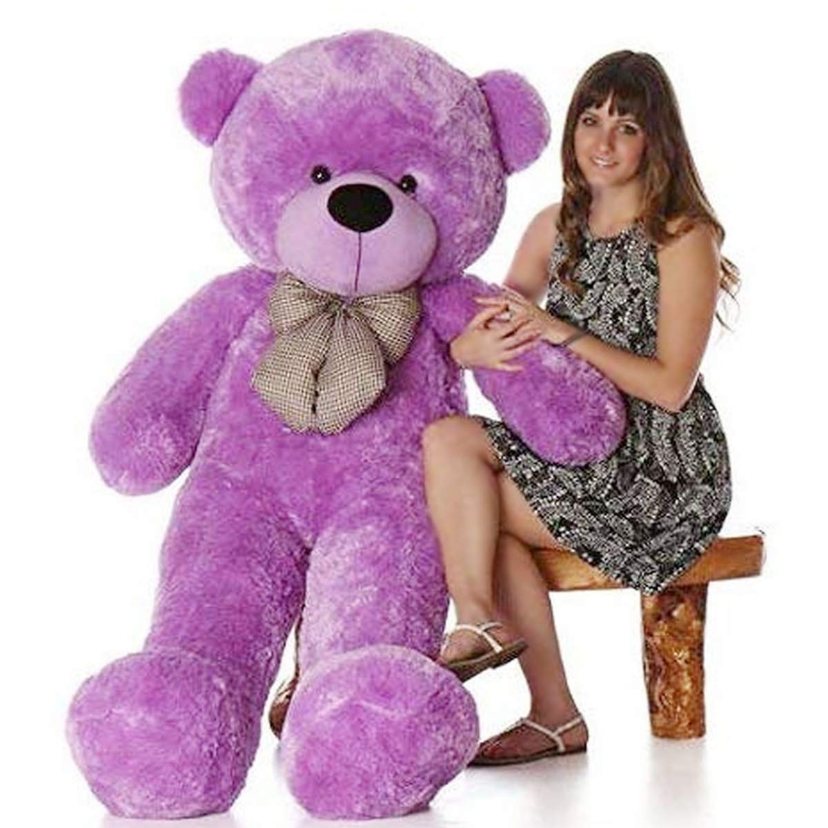 HUG 'n' FEEL SOFT TOYS 6 Feet Purple Giant Teddy Bear Soft, Plush,Cuddly Stuffed Animal for Kids, Birthdays, Anniversaries, Valentine's Day,Special Occasions Large Huggable 2