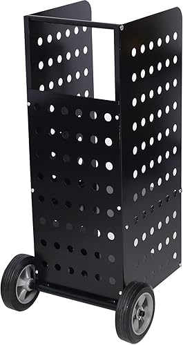 Miniatura 3 de LYPOCS Chimenea de madera tren de leña auto rodante portal pesado para exteriores auto rodante de 163 x 142 x 41 pulgadas chimenea de madera