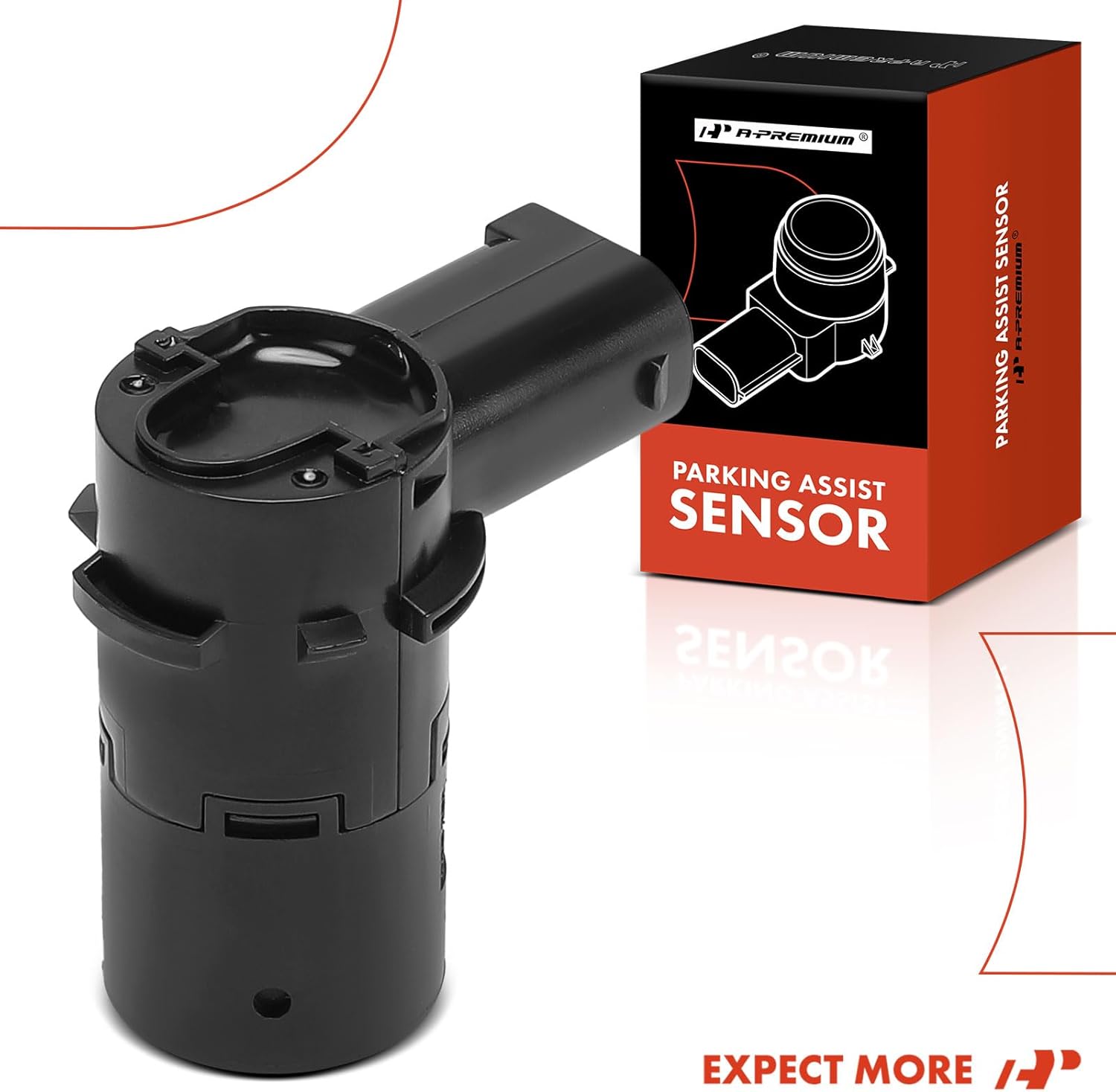 A-Premium Rear Reverse Backup Parking Assist Sensor Compatible with Select Jaguar Models - XF 2009-2015, Replace# 4450971, 4536839