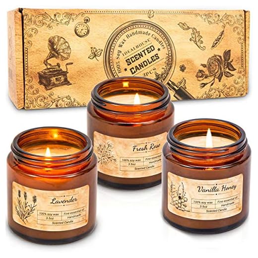 Scented Candles Gift Set for Relaxation
