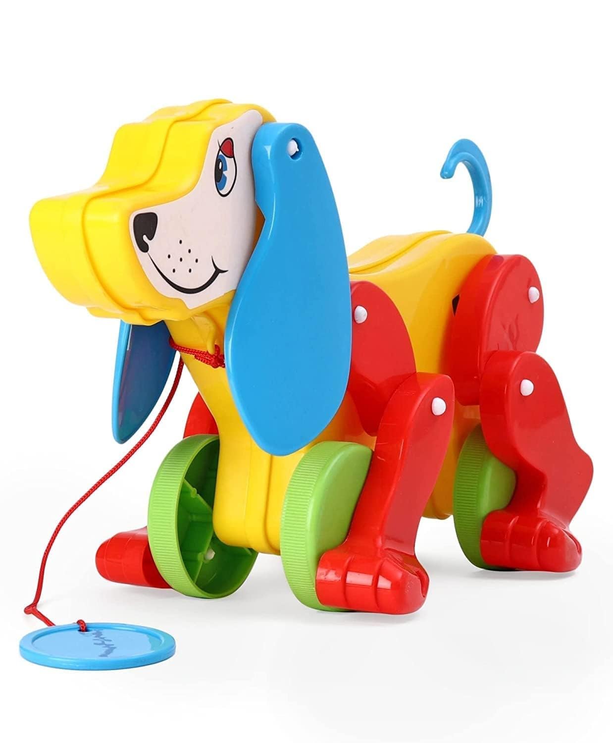 Toy Mall Daisy Dog Along with Pull Rope | Generate ting ting Sound When Dog is Pulled | Toy for a Walk Pull Along Large Animal Pet Toy for Kids (B0CT8VZXQG) Amazon Price History, Amazon Price Tracker