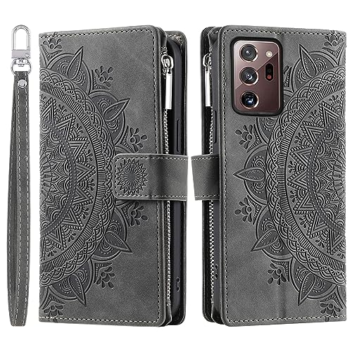 Étui Samsung Note 20 Ultra Housse Protection Écran Portefeuille Zipper