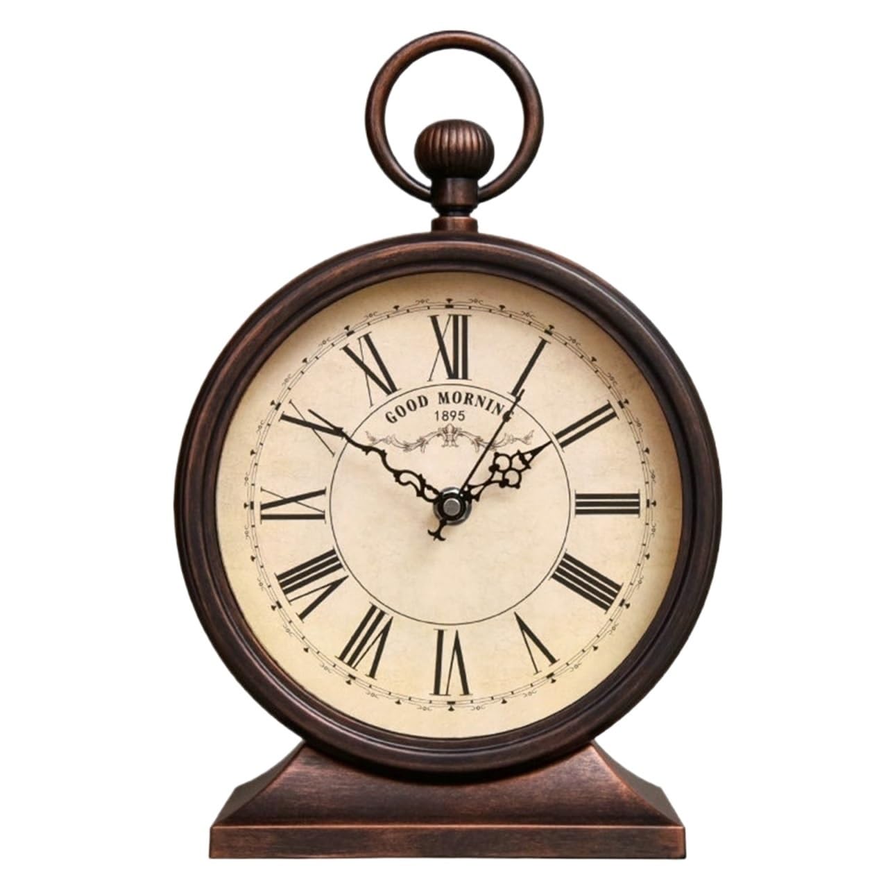 VHdryEDT Vintage Mantel Clock Fireplace Retro Desk Clock European Simple Foe Table Living Room Home Ornaments Easy To Read(Beige1)