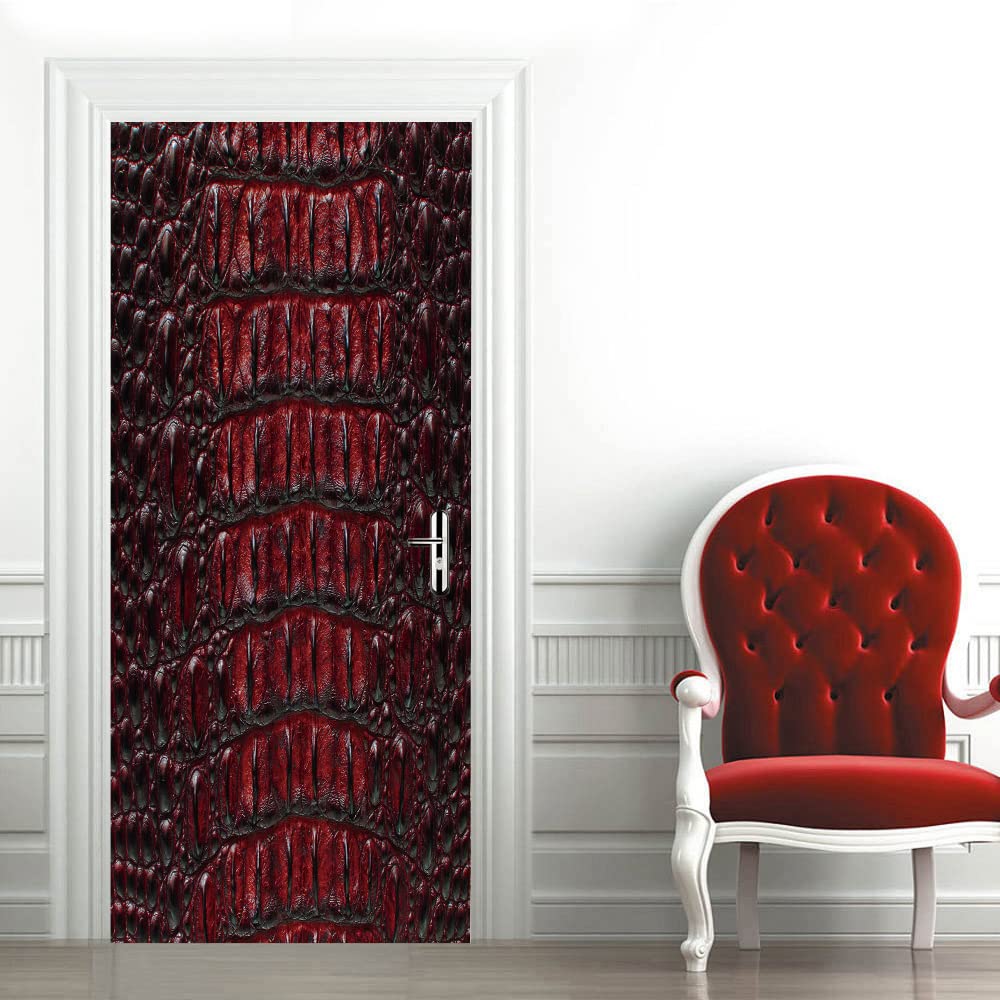 Trompe l'oeil porte 3D abstrait pour masquer les imperfections d'une cloison
