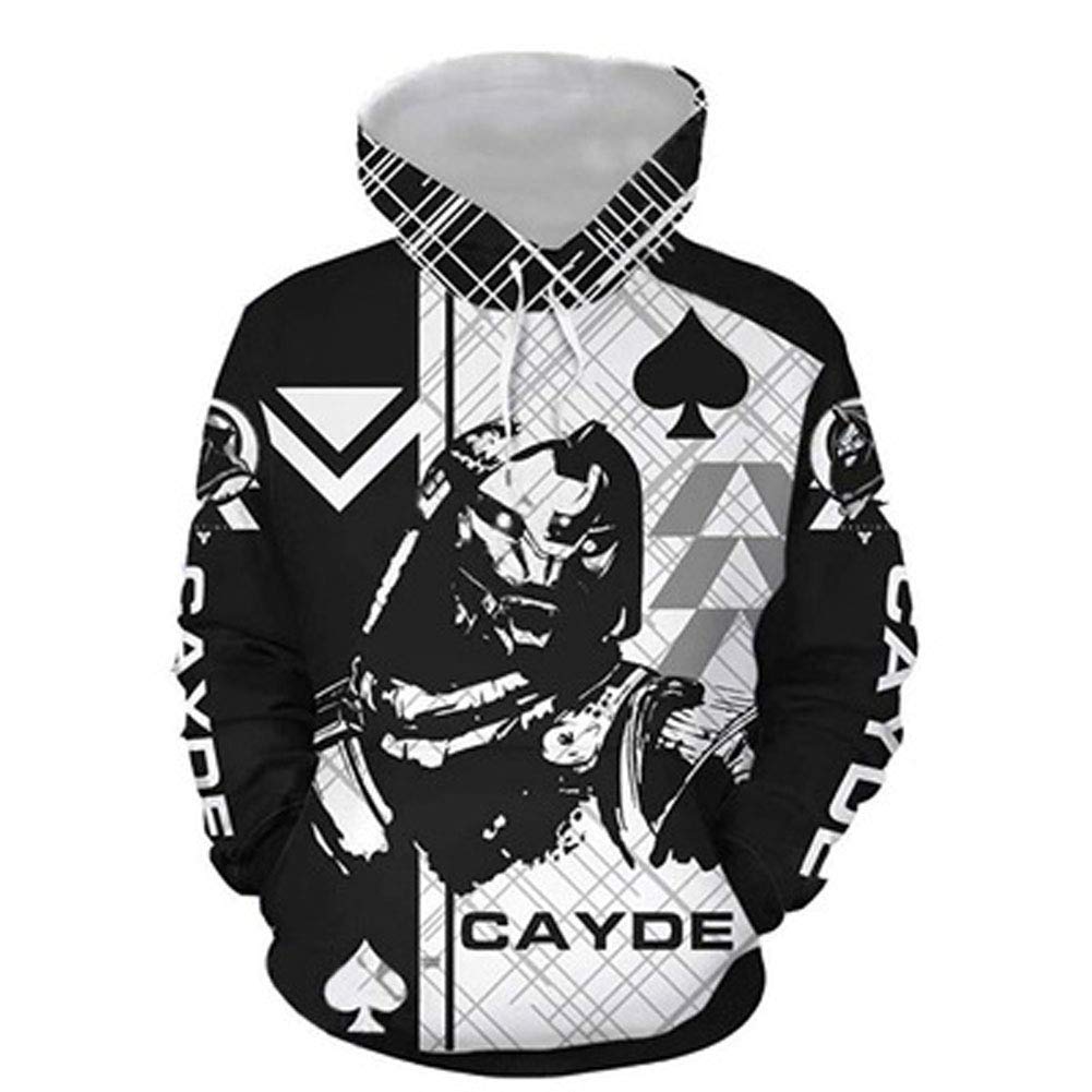 jupkemUnisex Animation CAYDE Hoodie Cosplay 3D Jacket Pullover Sweatshirt with Pocket