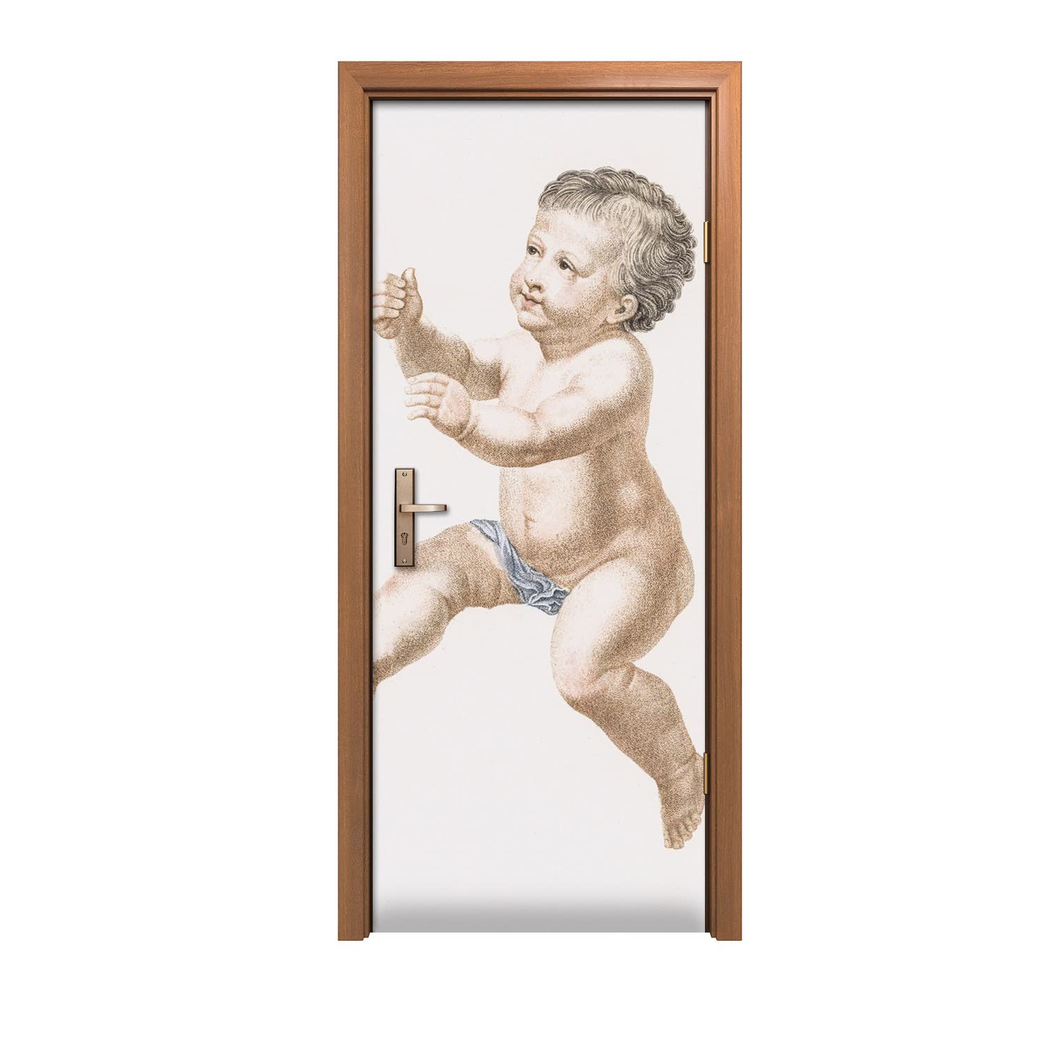 Autocollant de porte 90x200cm pour chambre enfant et decoration murale
