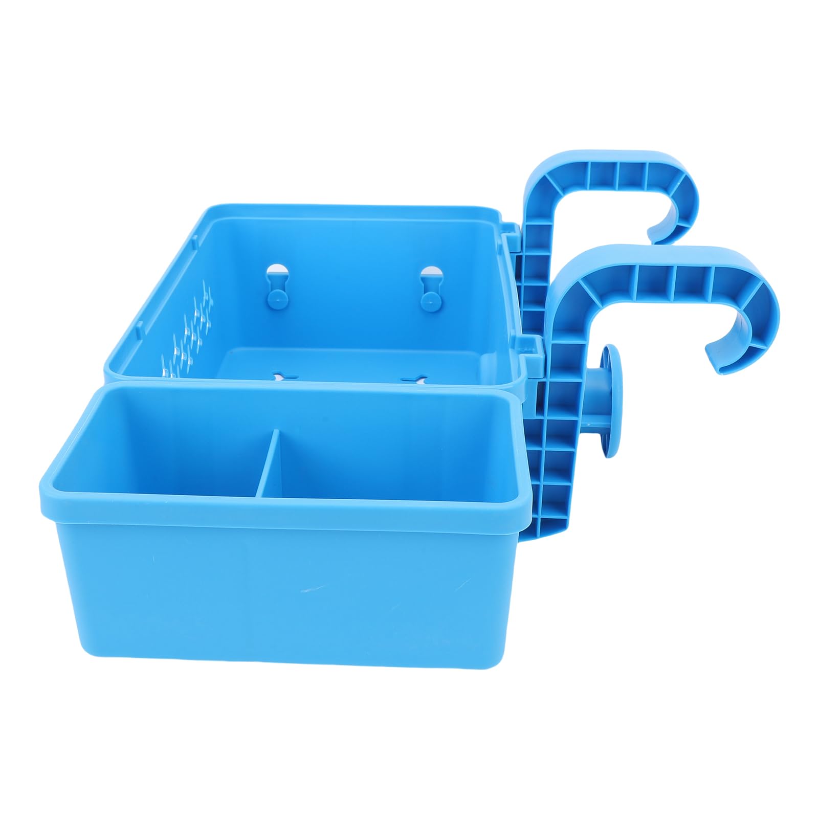 Panier de rangement portable pour piscine, jouets et boissons, accessoires hors sol (bleu)