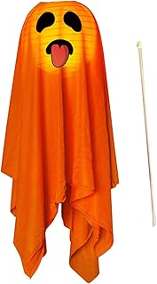 ハロウィン ライトアップ ゴースト、ハロウィン グローイング ゴースト | ハロウィン LED ゴースト ライトハロウィン デコレーション ゴースト | 暖かい屋外ゴースト輝く光、不気味な外側の幽霊の装飾、庭、芝生、ポーチ、ドア、パーティーの装飾用