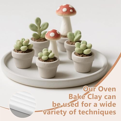 Miniatura 4 de Soulchen Arcilla de horno de 11 libras, no tóxica, arcilla polimérica suave blanca para modelar, joyas, esculpir, bricolaje y proyectos