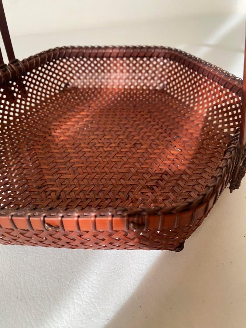 西川登竹細工 手付き籠（中） | マルクトスコレー 京都 祇園 西河