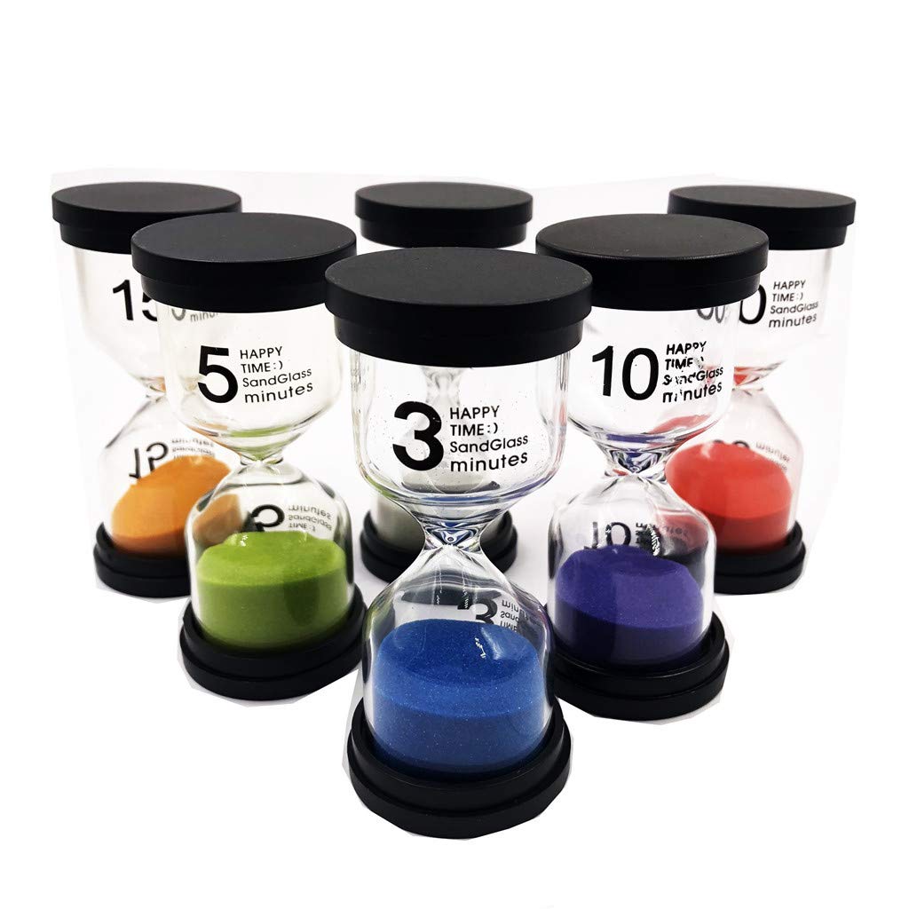 Home Clearance Sale6 Colors Hourglass Sand Timer (1min / 3mins / 5mins / 10mins / 15mins /30mi)