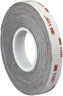 TapeCase 1-5-4956 3M VHB Tape 4956, 1" Wide, 5 yd. Length, Gray