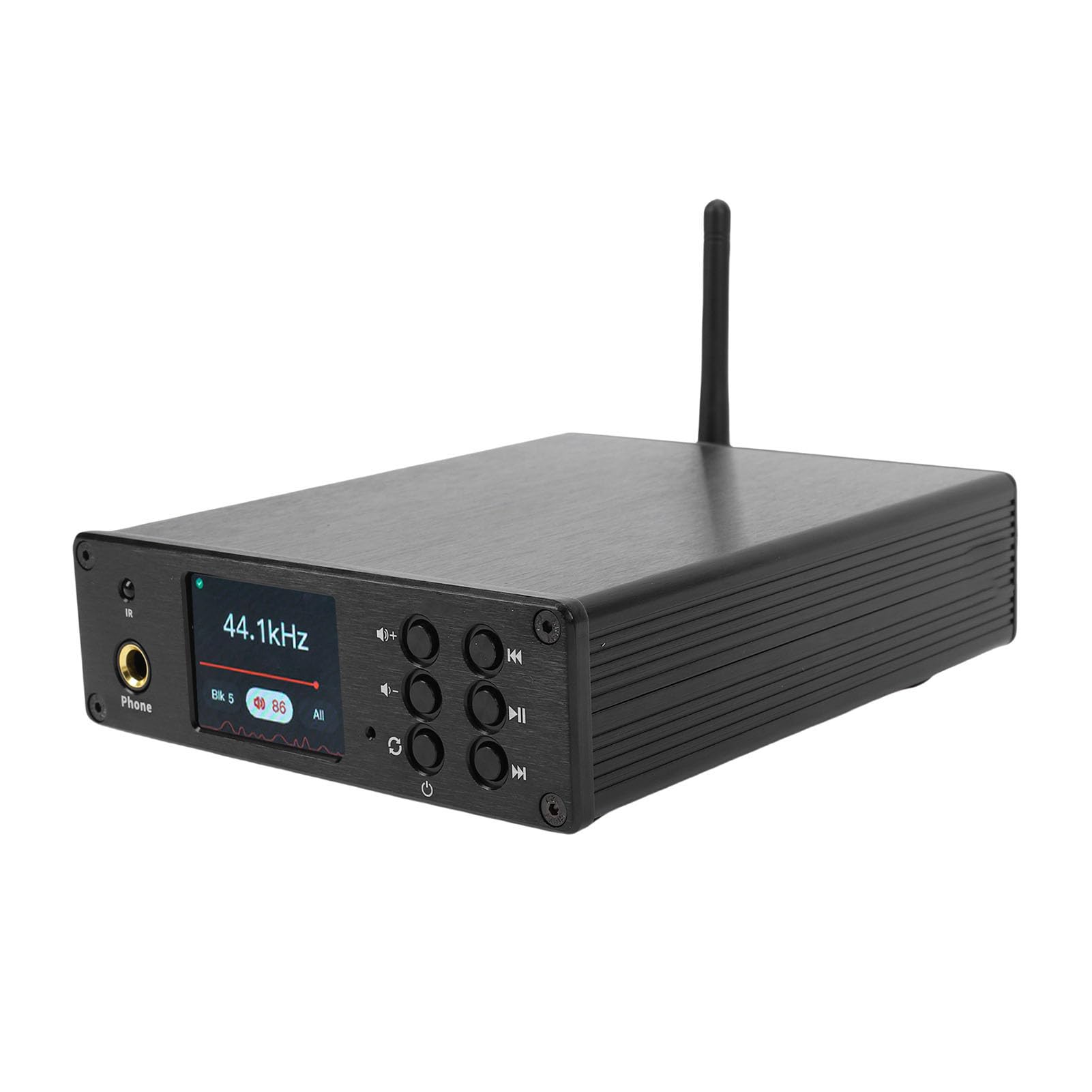 Wzmacniacz odbiornika Bluetooth 5.4 2-kanałowy odtwarzacz cyfrowy Dekoder przedwzmacniacza z dyskiem USB Koncentryczny port światłowodowy Wyświetlacz TFT