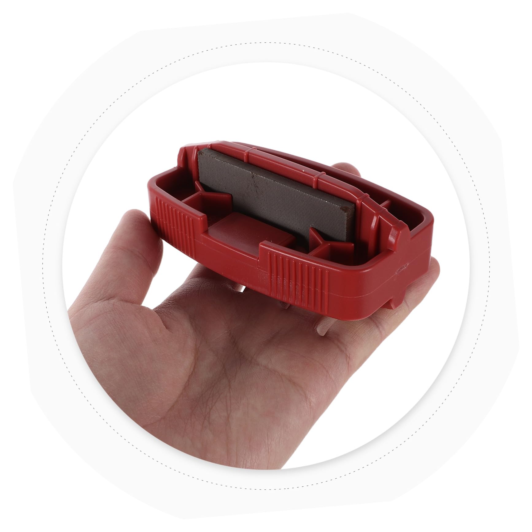 GALPADA Afilador de Cantos para Esquí y Snowboard Rojo, Regla de Posicionamiento y Calibrador de Bisel para Ajuste Preciso, Herramienta de Guía de Cantos Lateral para Deportes de Invierno