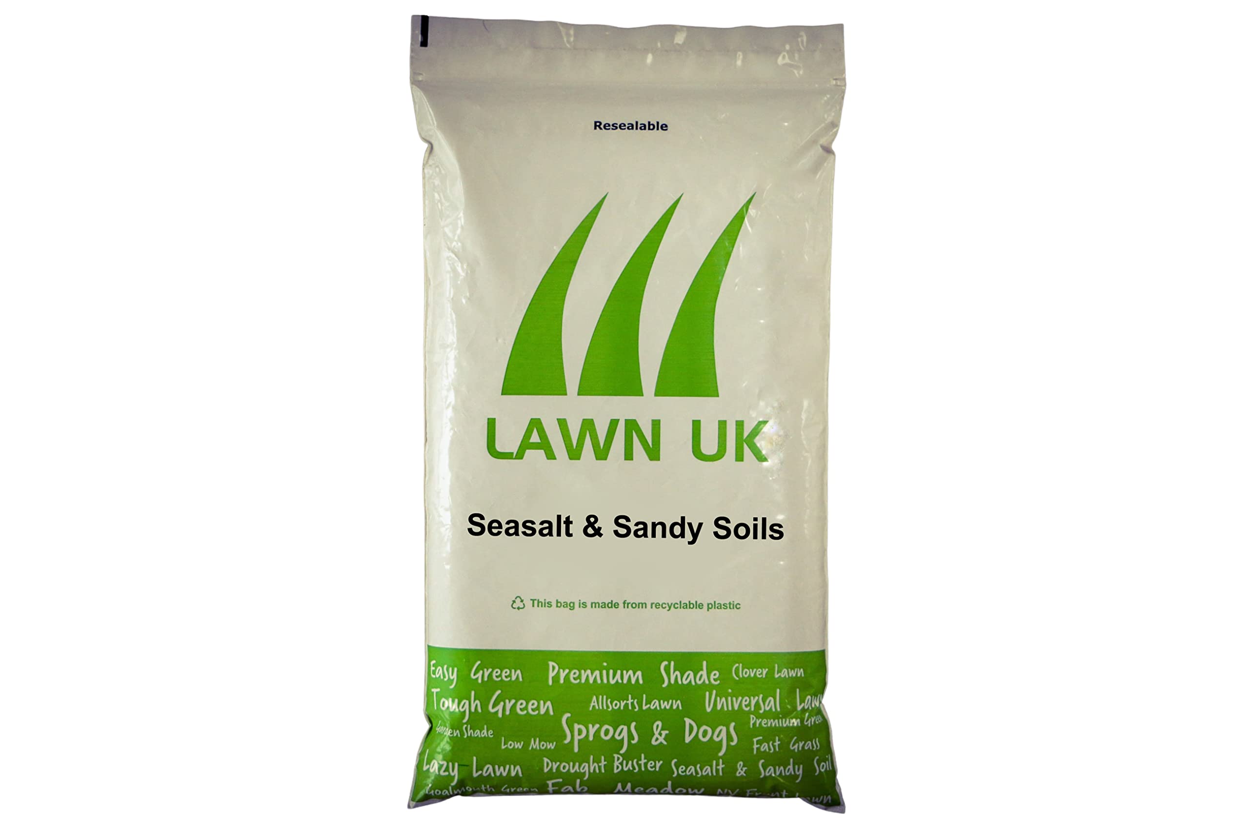 Buy Seasalt and Sandy Soil Grass Seed by Lawn UK 1kg Lawn Seed for