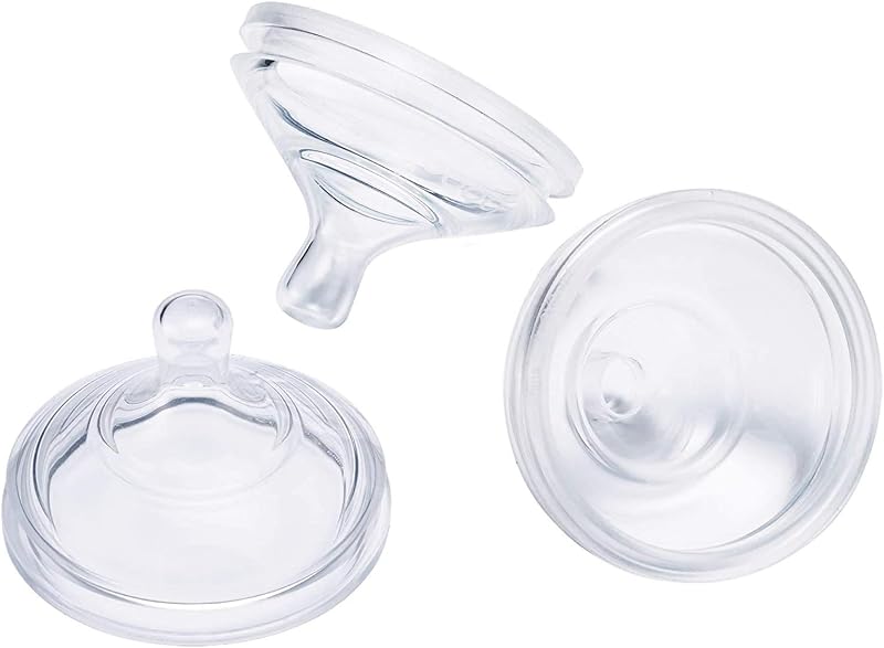 Boon Nursh Tetinas de silicona para biberones recién nacidos - Tetinas para biberones Boon Nursh recién nacidos - Suministros de alimentación con biberones - Tetinas para biberones de flujo lento - 3 unidades