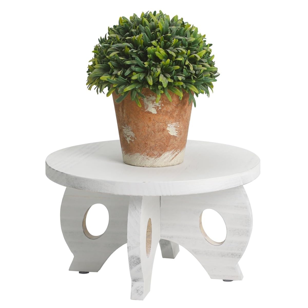 CVdrtyED Plant Stand Shelf Flower Stand Wooden Plant Indoor Pot Rack Suitable For Plants Flowers Rack(White)