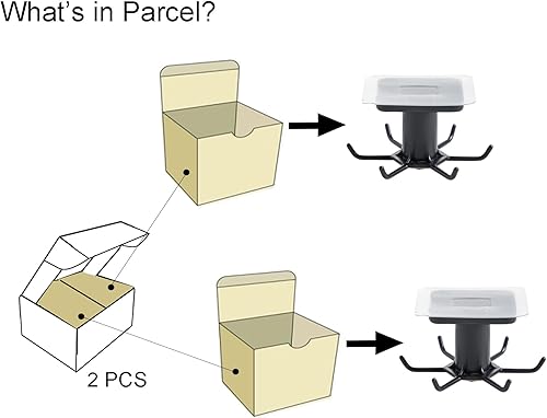 Miniatura 8 de Fineget Ganchos adhesivos de pared para toallas de baño, ganchos para colgar ganchos de cocina, sombrero, toalla, llave, resistente, giratorios,