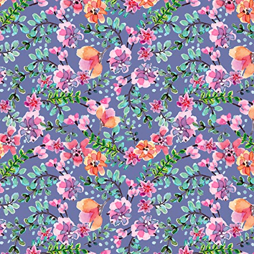 Flowers Cotton Fabric by The Yard
