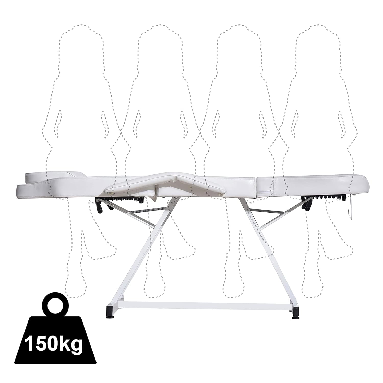 Paddie Facial Table Tattoo Chair Massage Bed Adjustable Professional for Esthetician Salon Beauty Spa Lash Microblading, White : Beauty & Personal Care