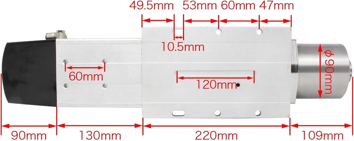 4.5KW 7.5KW BT30 Air Cooled Cooling for Metal Computerized Numerical Control Router Milling Kit Automatic Tool Change ATC Motor + FuLing Inverter(7.5KW Spindle kit,380V)