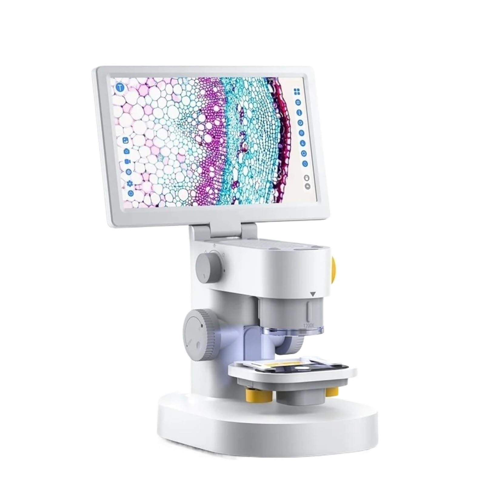 Microscopio Biologico Digitale 1200x 9 Pollici IPS Touch Screen 1080P