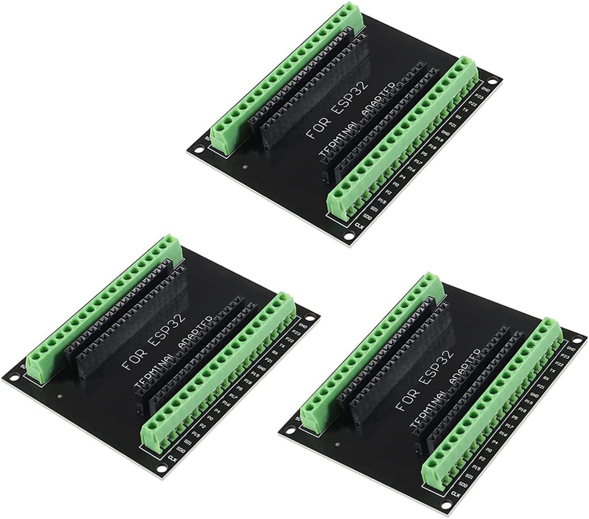 Hailege 3 шт. Плата расширения GPIO для ESP32 ESP32S, вывод 1/2, для 38-контактной платы разработки ESP32 ESP32S.