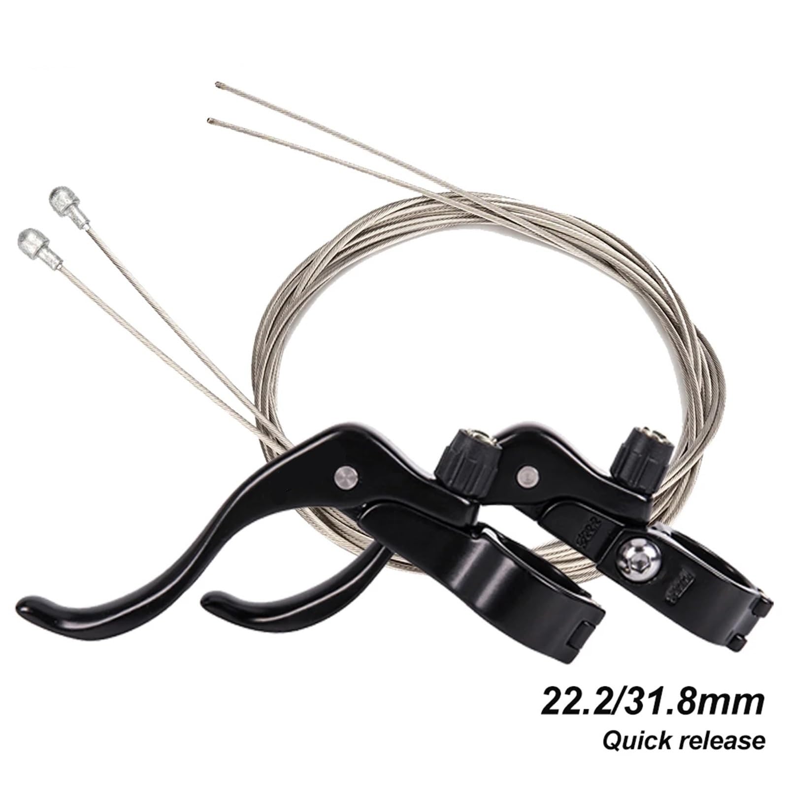 Leva Freno Bici Leva Freno Bici da Corsa, Leva Freno a V a sgancio rapido for Bici da Corsa a Scatto Fisso, for Manubrio da 22,2 a 31,8 mm(31.8mm And Wire)