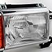 AKKON - For Ford Bronco F150 F250 F350 F450 Pickup Truck Clear Headlights Replacement Driver + Passenger Pair