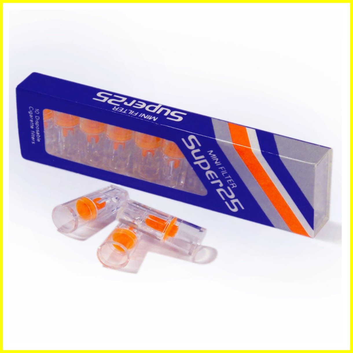 super 25 cigarette filter Disposable Mini to safeguard from Tar & Nicotine by effective filtering, One pack of 10 mini filters, Pack of 5 Industrial & Scientific SUPER 25 Mini Filters Disposable,