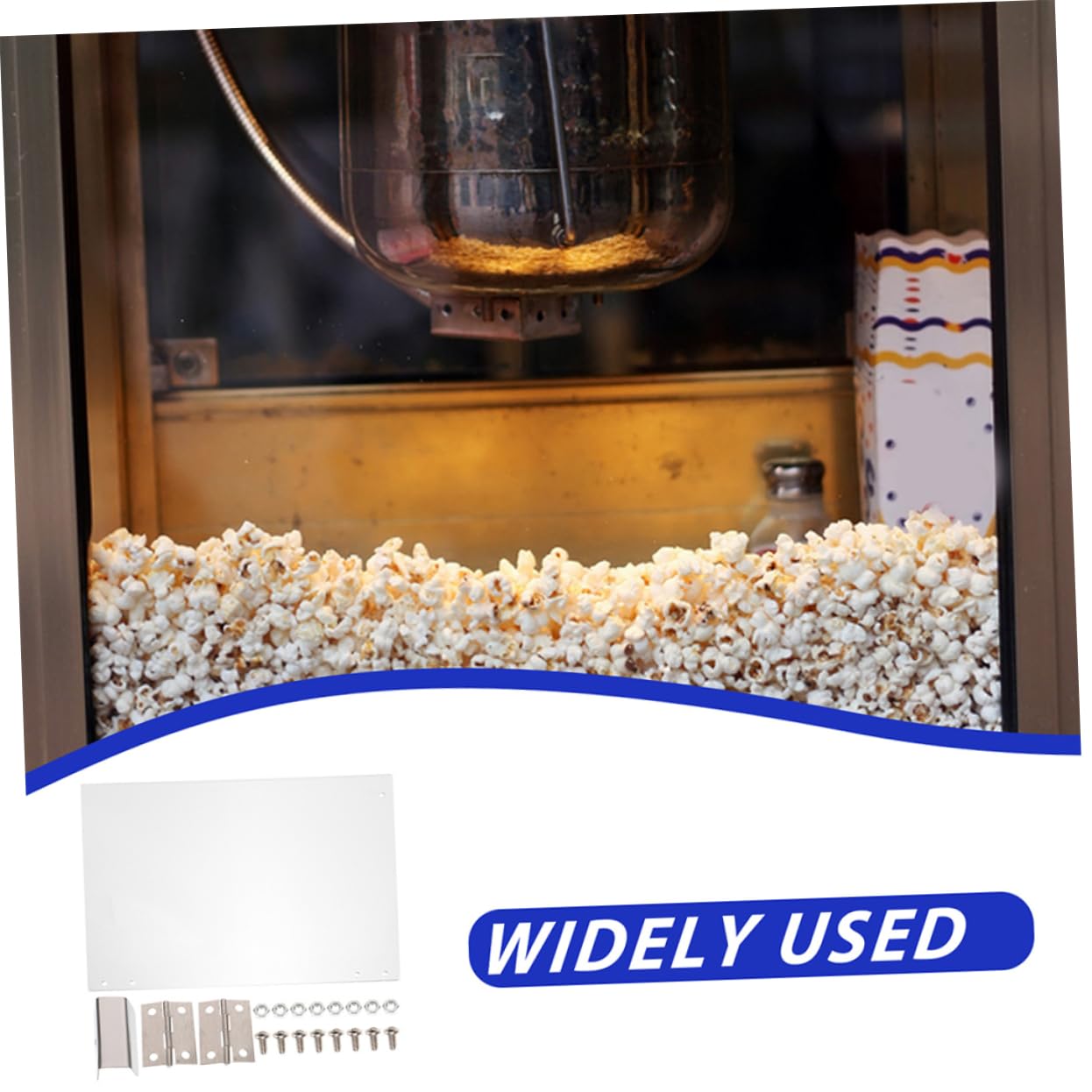 Türverkleidung Oberfläche Glatter Gewerbliche und Bruchfester für Popcorn Maschinen aus Dickem Kunststoff Transparente Popcorn Platte Popcornmaschinen im Geschäft