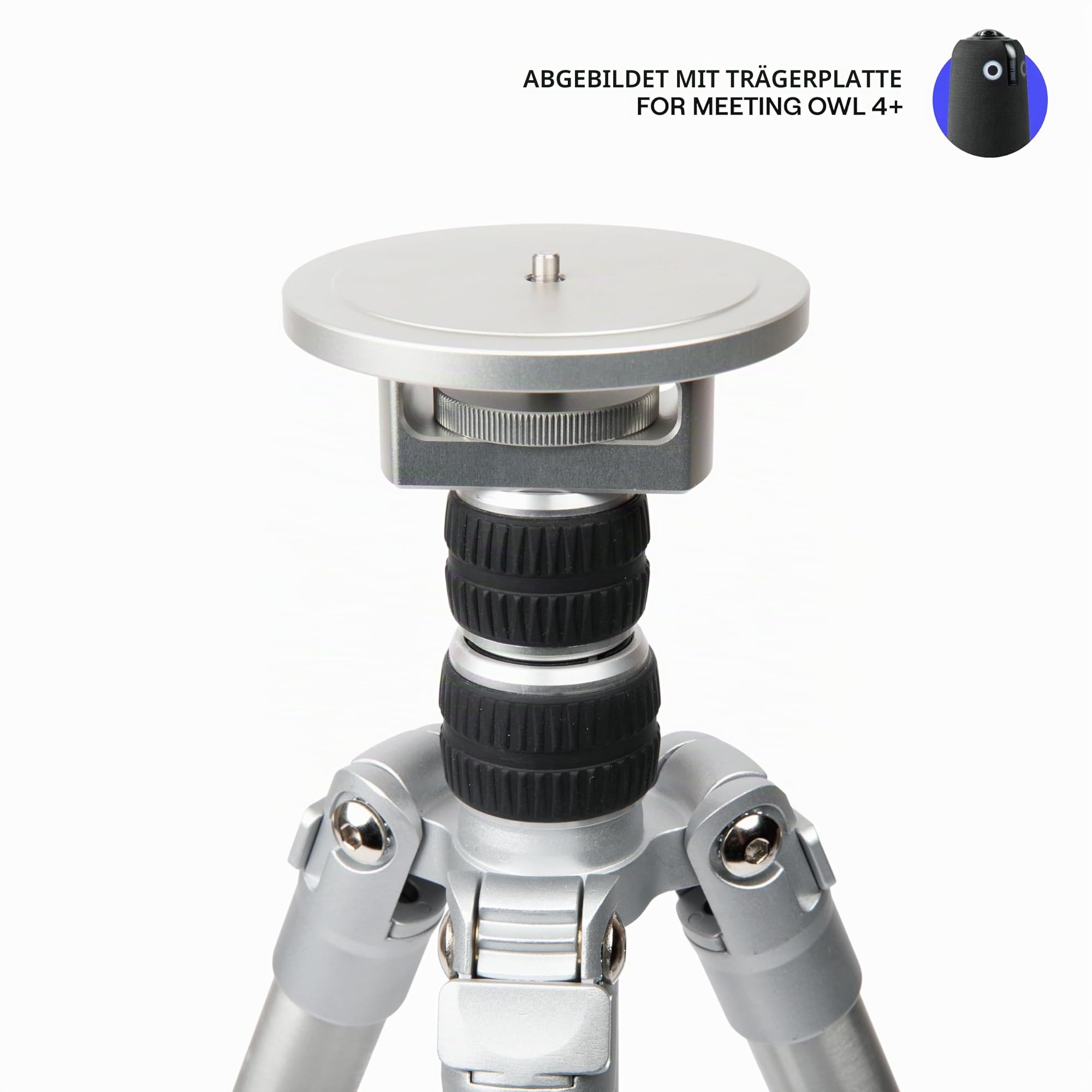 Owl Labs Meeting Owl Stativ für Meeting Owl 3 oder Pro – maßgeschneidertes Aluminiumstativ für Flexible Einrichtung, Silber