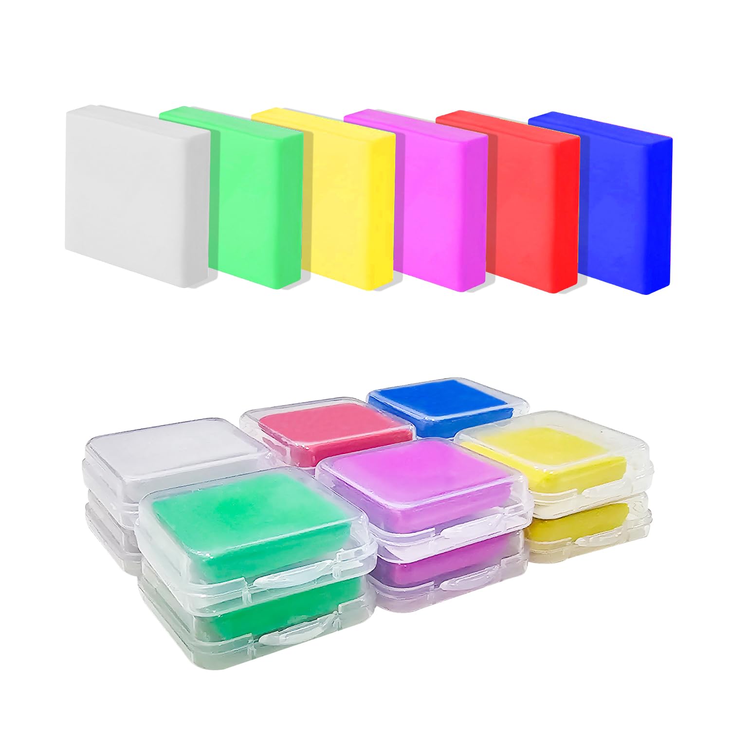 VIEKIER 12 Pcs Kneaded Rubber Erasers Drawing Art Kneaded Erasers No Smudge Eraser Sketching Erasers Moldable Eraser for Artists