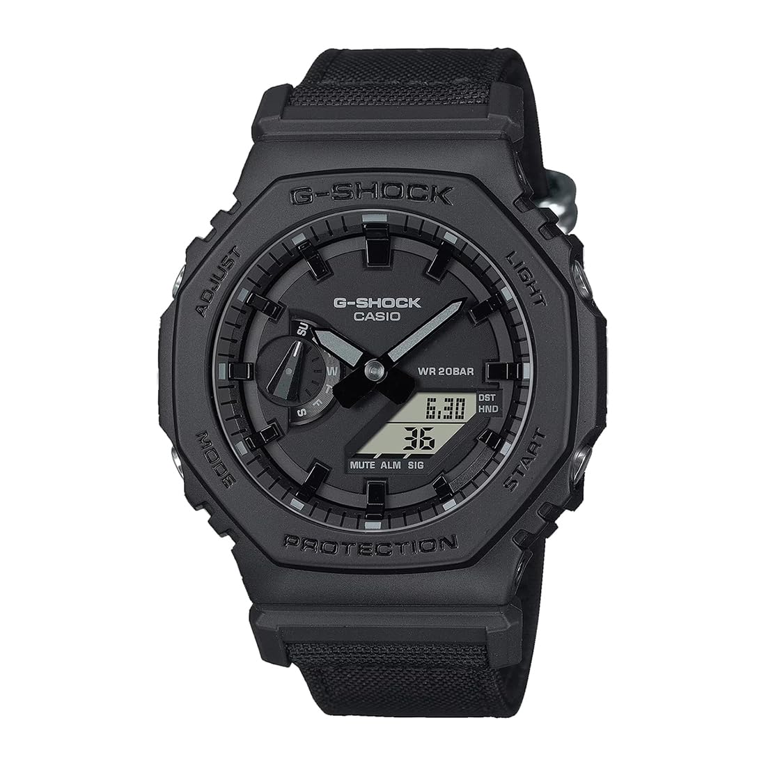 Casio G-Shock GA-2100BCE-1ADR Black Analog-Digital Dial Black Cordura Nylon Band Mens Watch Shock and 200M Water Resistant G1524 (B08D1198K5) Amazon Price History, Amazon Price Tracker
