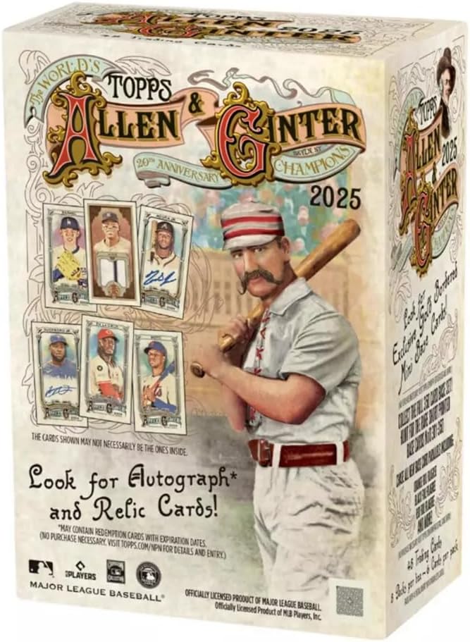2025 Topps Allen And Ginter Baseball Sealed Blaster Box (8 Packs/Box)