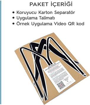 Graficar Design Renault Fluence Stop Frame Sticker Coating (Bright Black)