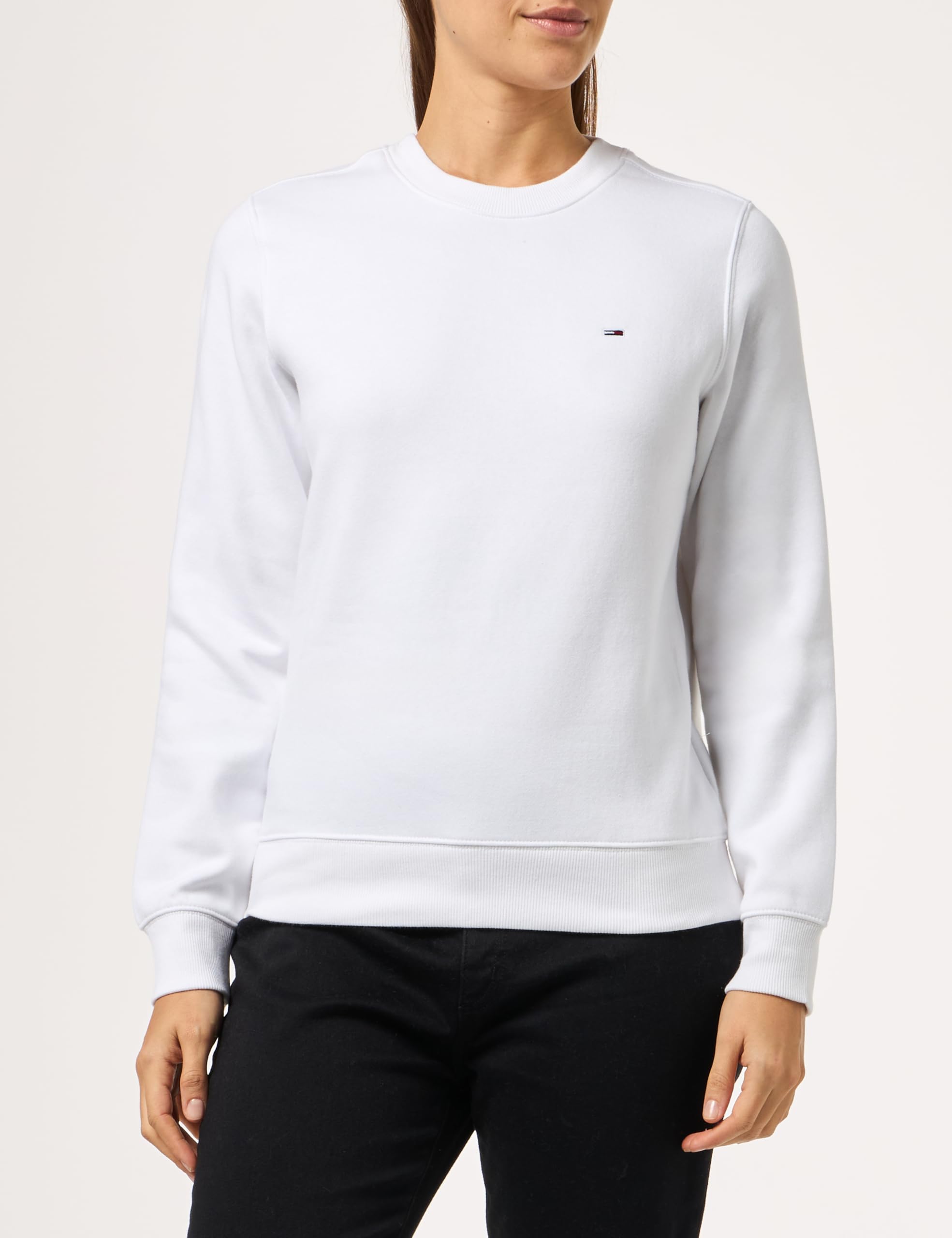 Tommy Jeans Damen Pullover Crew Neck Rundhalsausschnitt