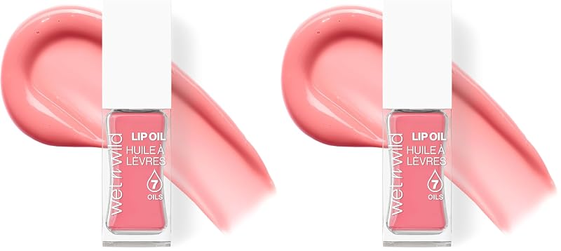 Óleo labial wet n wild Fuzzy Pillow, com óleos de marula e jojoba, 2 unidades