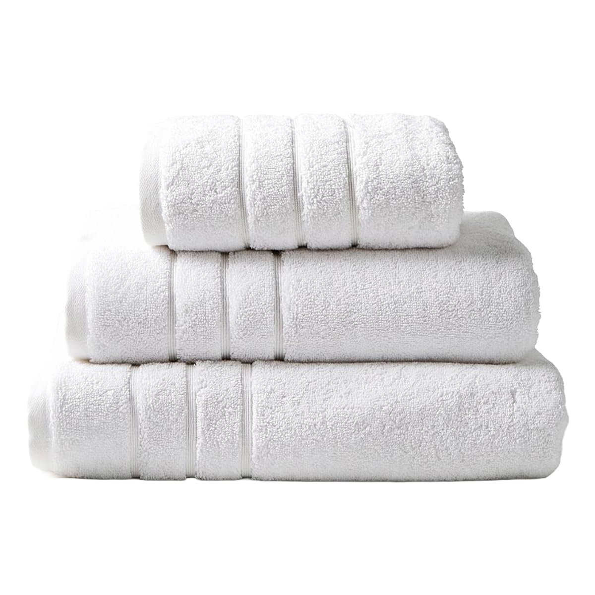 Allure Bath Fashions White Allure Hotel Luxury Bathroom Towels, Thick Heavyweight 800Gsm, 100% Cotton, Machine Washable (Hand Towel, )
