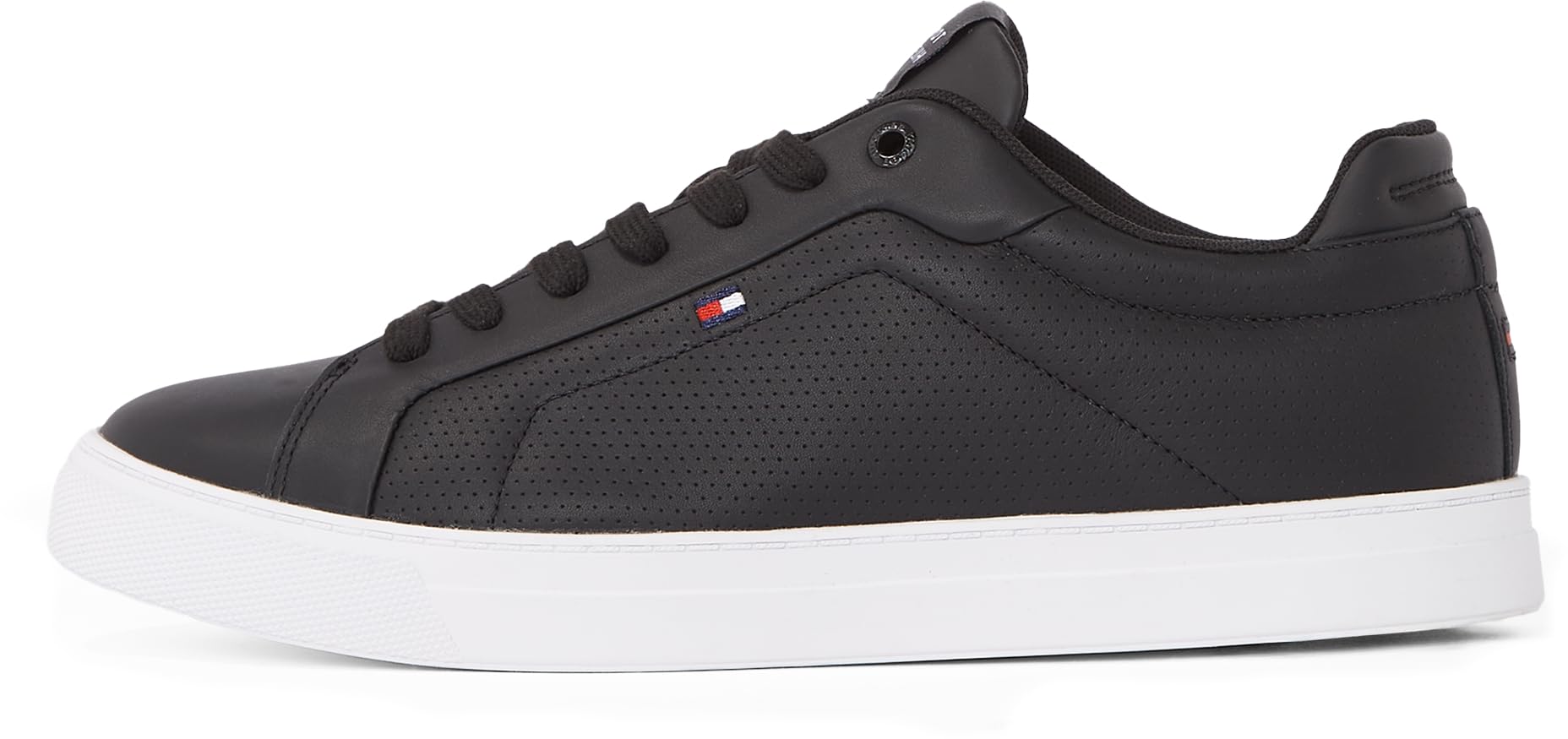 Tommy Hilfiger Herren Sneaker Low Icon Court Pinperf Leather