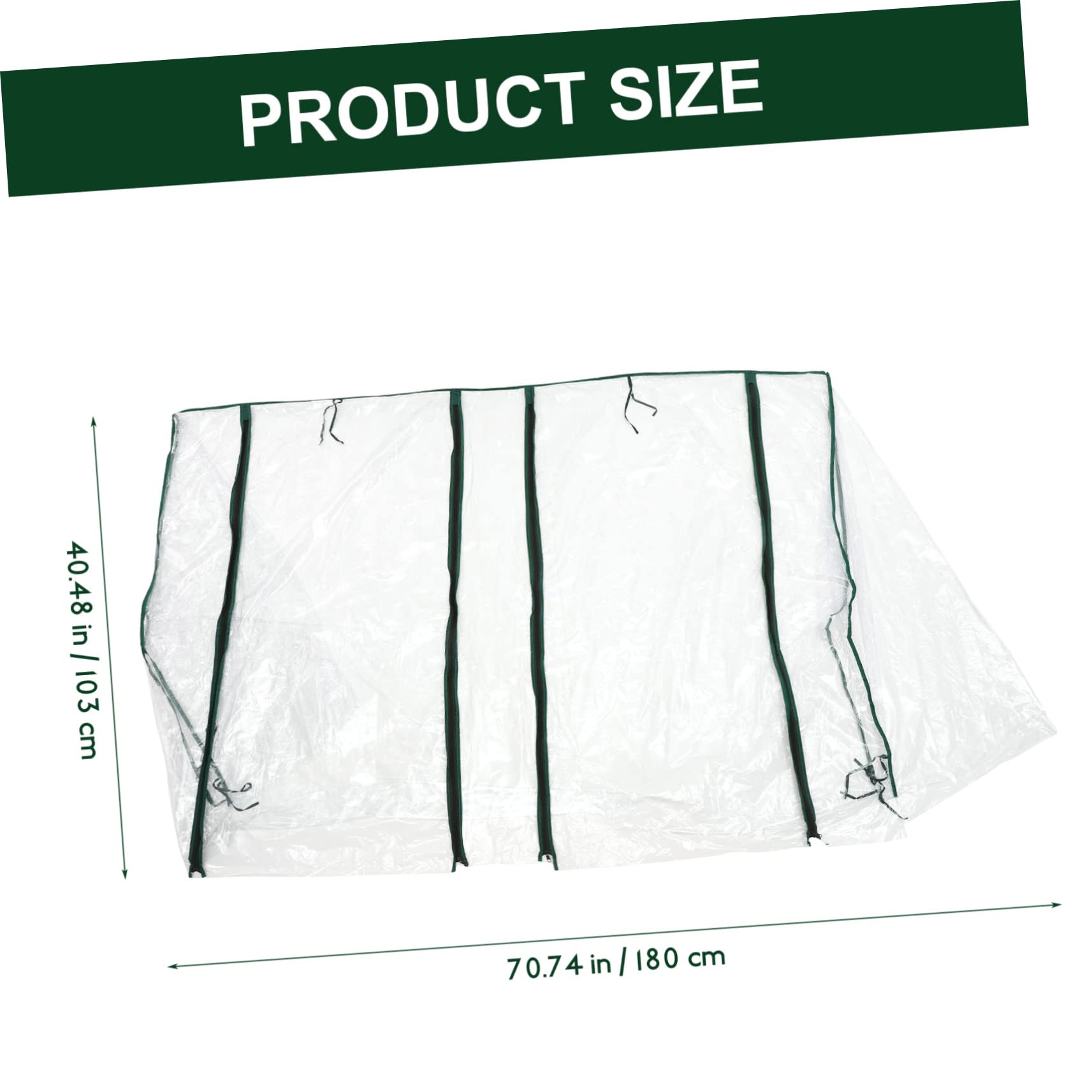 Sosoport Mini Greenhouse Cover with Zipper Door PVC Indoor Greenhouse Kit for Patio Lawn Garden Lightweight Protective Cover for Plants Flowers