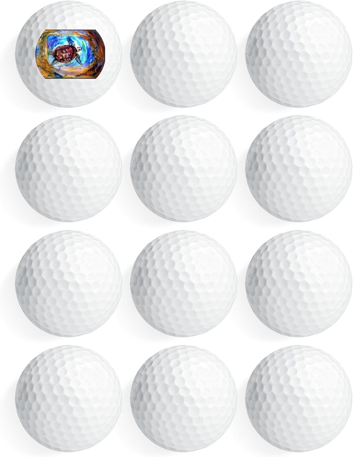 CafePress Sea Turtle, Wildlife Art Novelty Golf Balls (Pk of 12)
