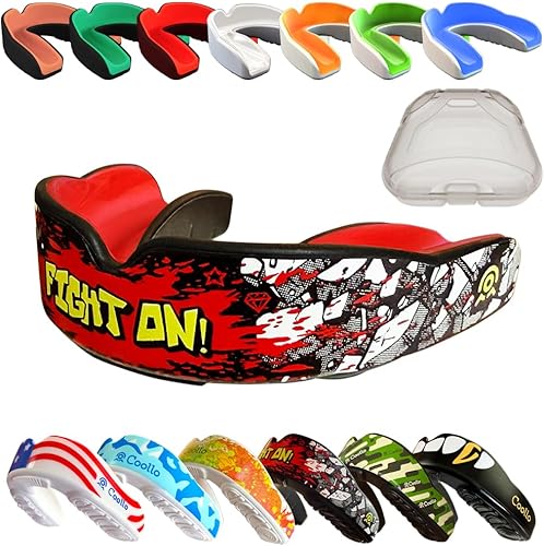 Miniatura 13 de Protector Bucal Hervir y Morder (Jóvenes y Adultos) DA Boquilla Deportiva de Ajuste Personalizado para Fútbol Americano, Hockey, Rugby, Lacrosse,