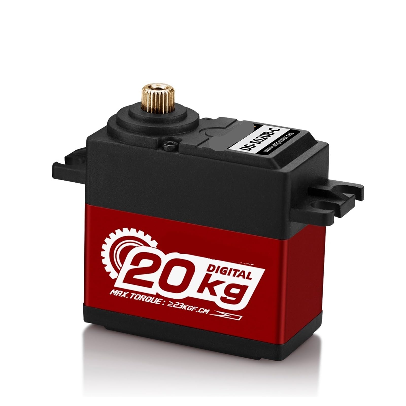 Servo 20KG S020B numérique à engrenages métalliques pour robotique et projets DIY