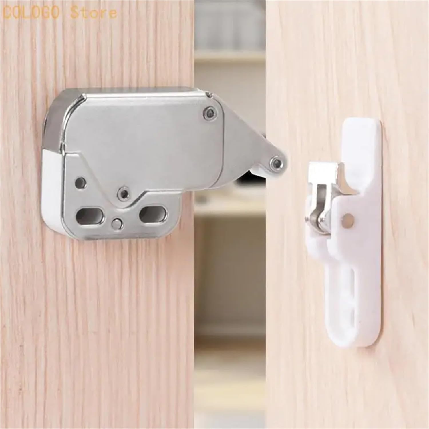 Push to Open Catches Lock Cabinet Latches Locking Device 1Pcs