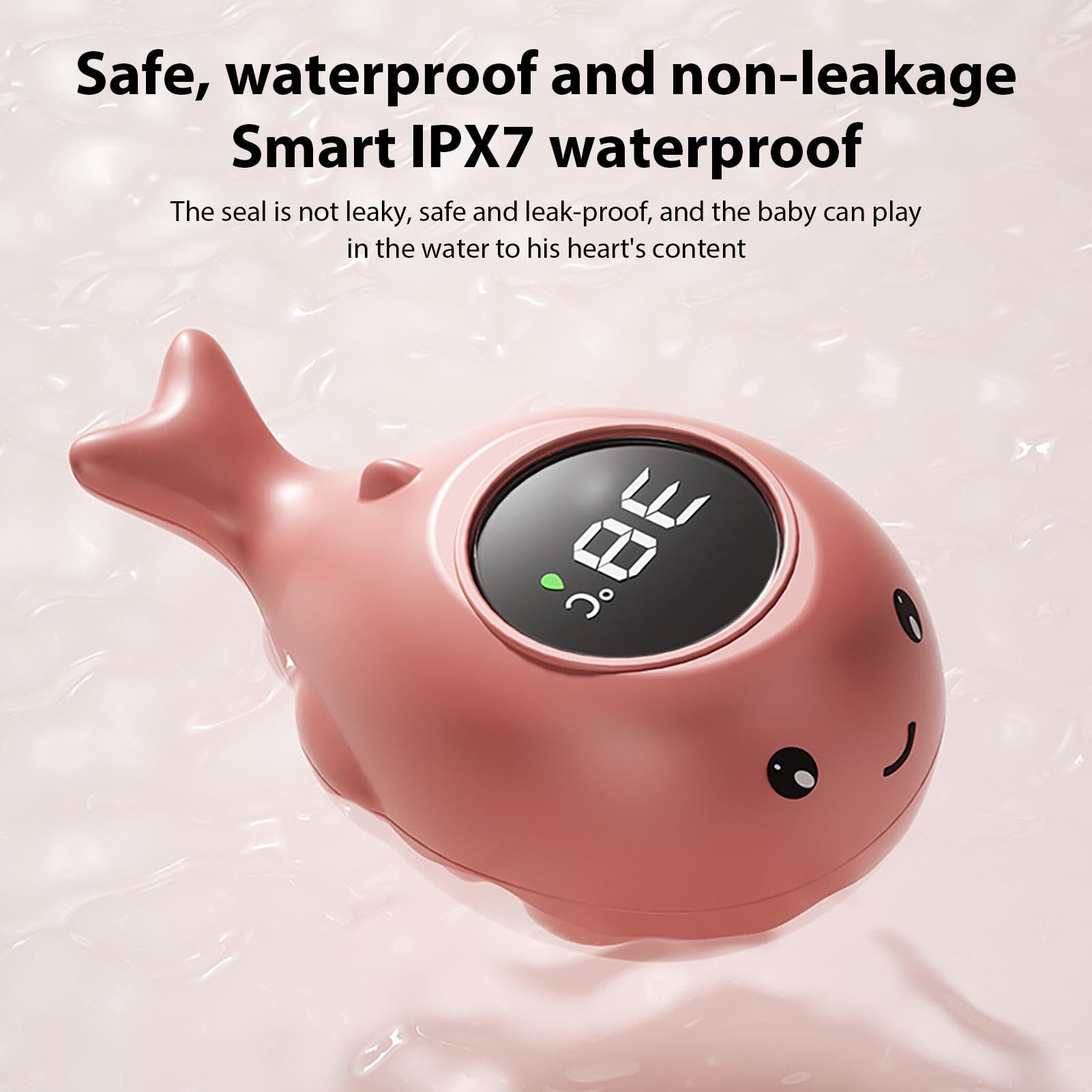 Thermomètre De Bain Bébé Numérique Étanche - Sonde Flottante Avec Écran LED - Température Eau Idéale - 10