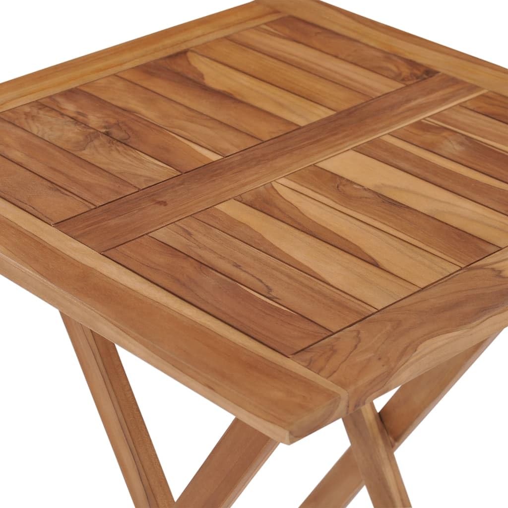 Generico Tavolo da Giardino Pieghevole 60x60x75 cm in Massello di Teak,Mobili,Mobili da Giardino,Tavoli da giardino-48994