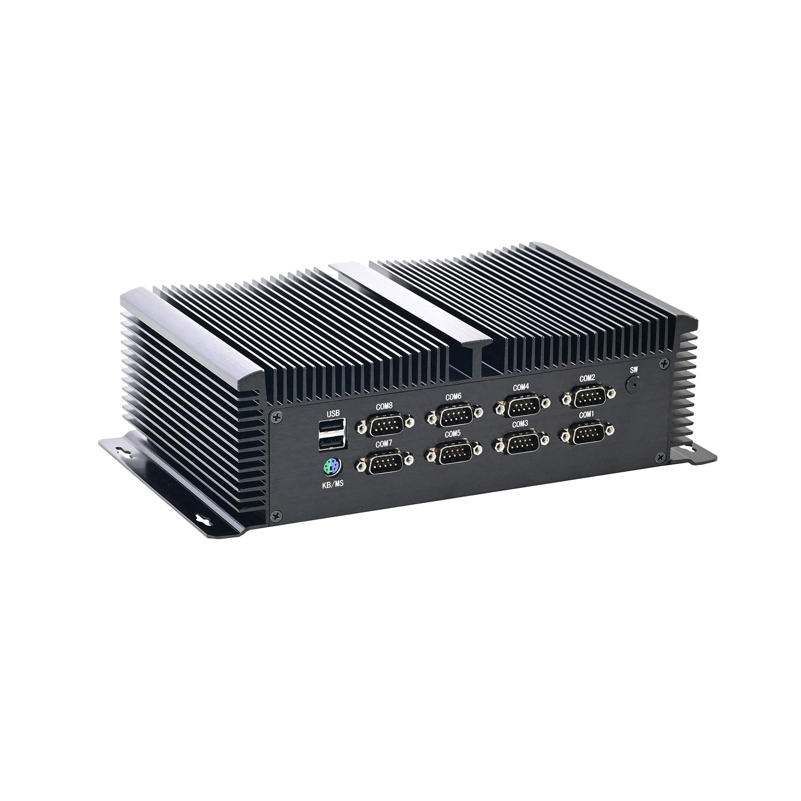 Fanless Industrial Computer, IPC, Mini PC, Windows 11 / Linux Ubuntu, I7 1355U 7 150U, IM11, 8 x COM, PS/2, 4 x USB3.0, 4 x USB2.0, GPIO, 3 x LAN, 2 x HDMI, DP, 16G RAM 256G SSD