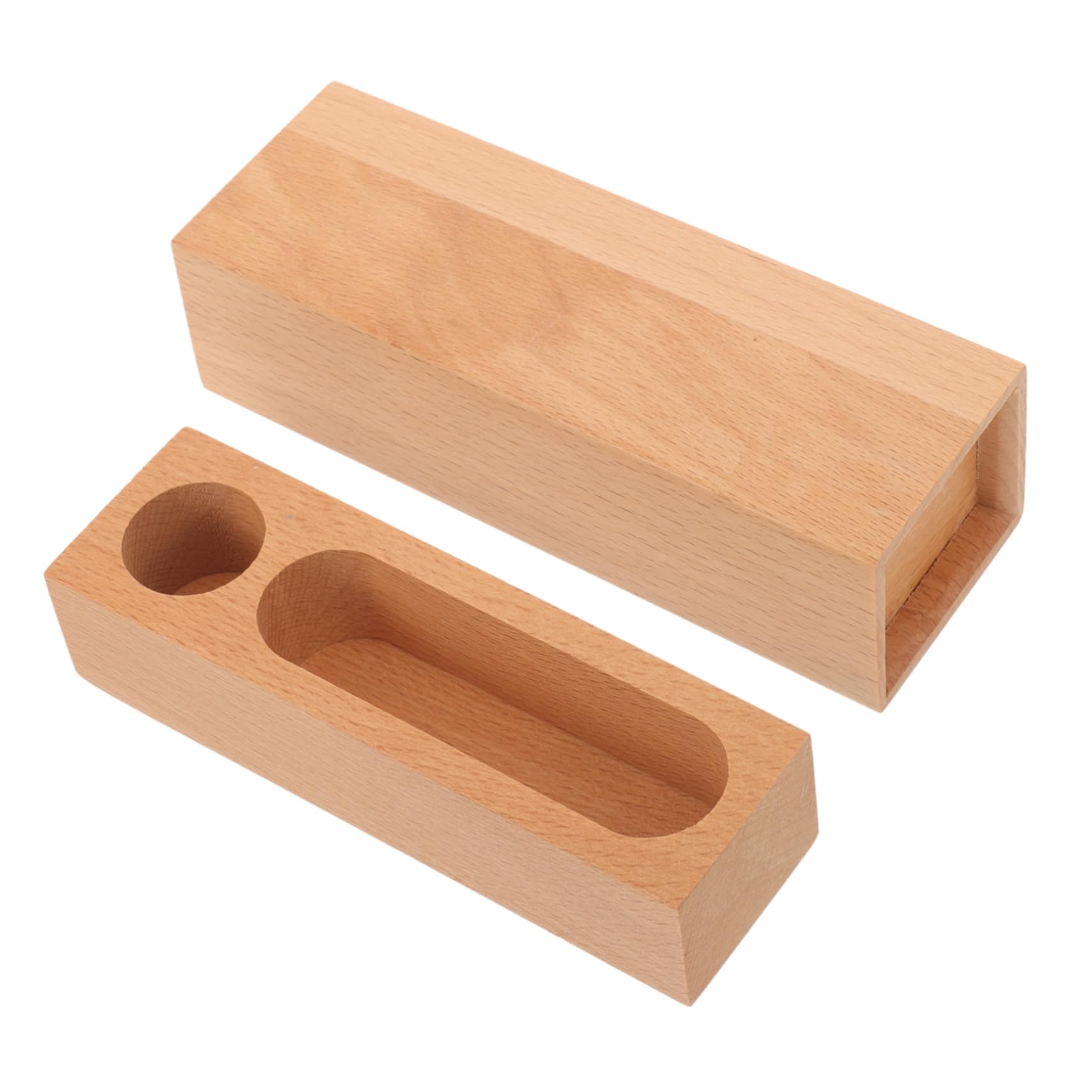 HAWILLOSCH Wooden Seal Box Stamp Packing Box Stamper Vintage Inkpad Stamp Storage