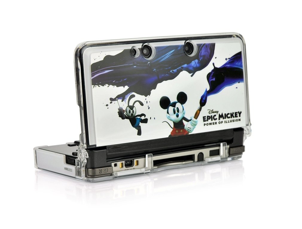 PDP Crystal CASE EPIC Mickey + Stylus Pack d'Accessoires Console compatible:Nintendo 3DS
